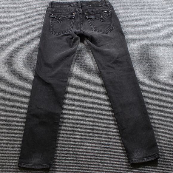 Miss Me Jeans Women's 30x32 Black Skinny Flap Pockets Stretch - Picture 2 of 8